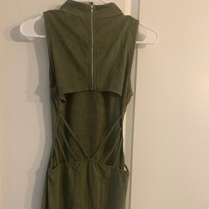 Green FashionNova Mini Dress (M)